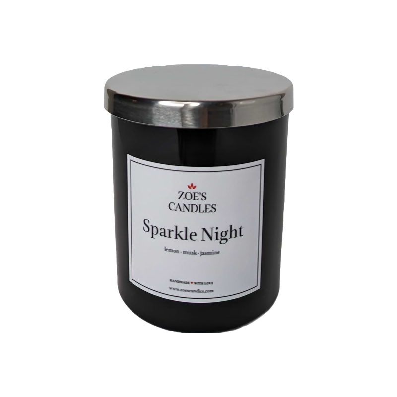 Sparkle Night Candle with Closed Lid