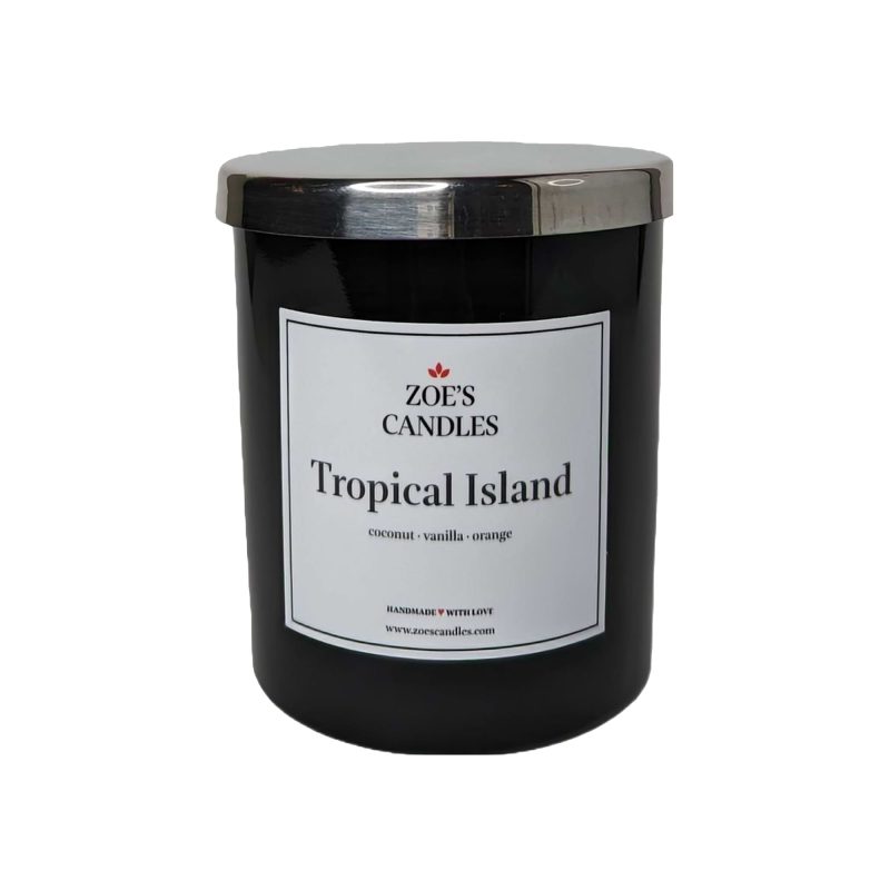 Tropical Island Candle With Lid