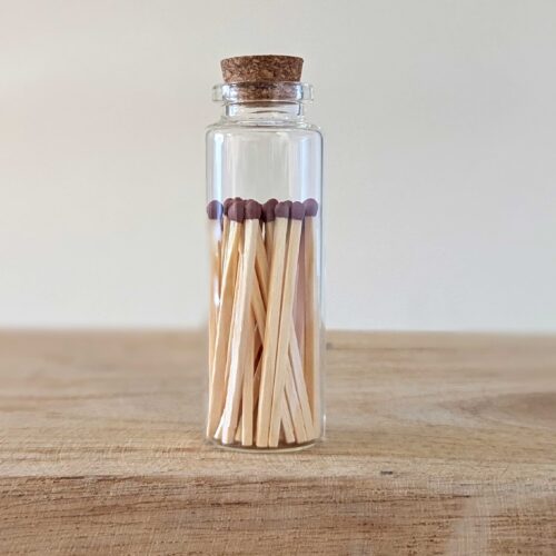 Glass Jar with Matches