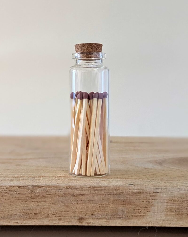 Glass Jar with Matches